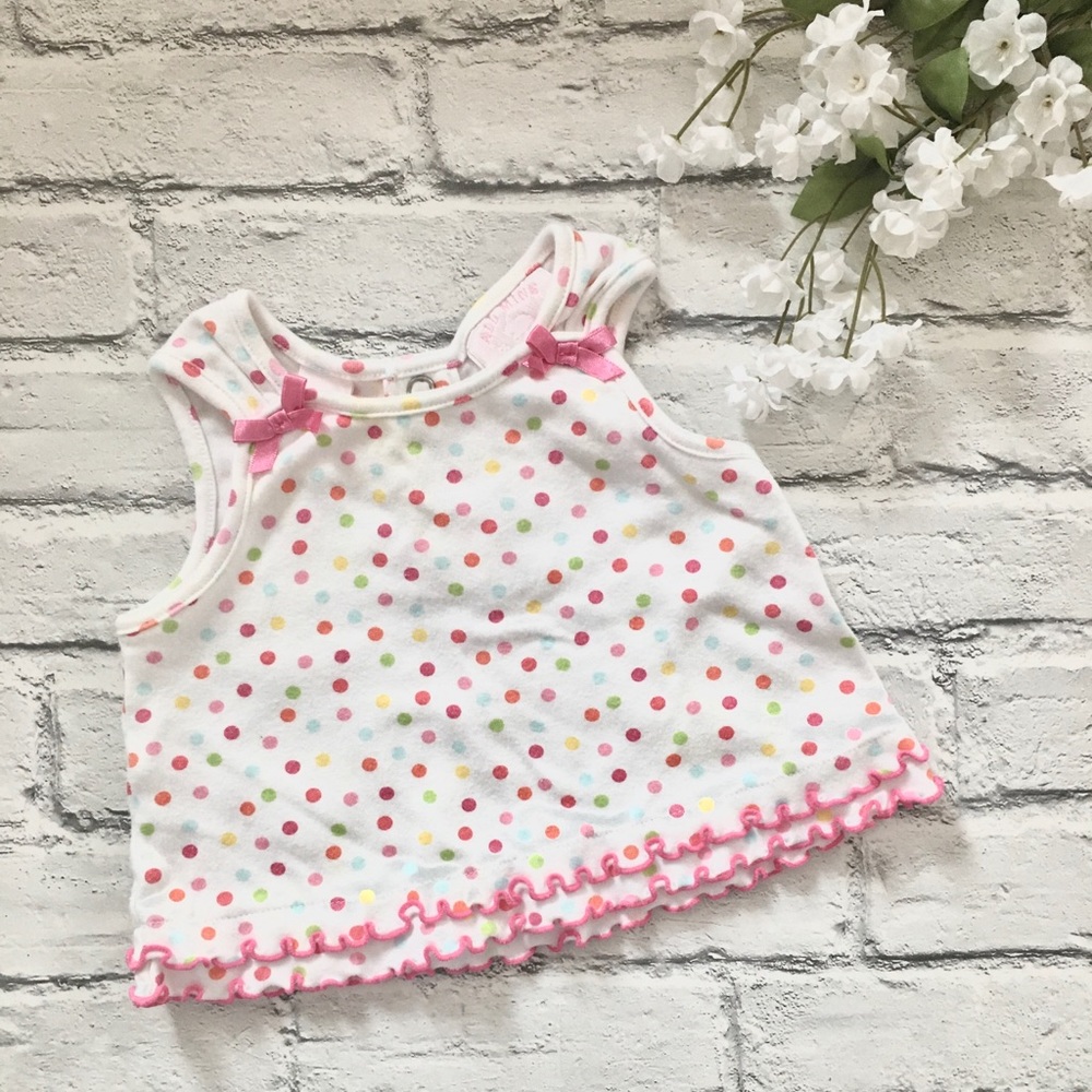 White polka dot tank top